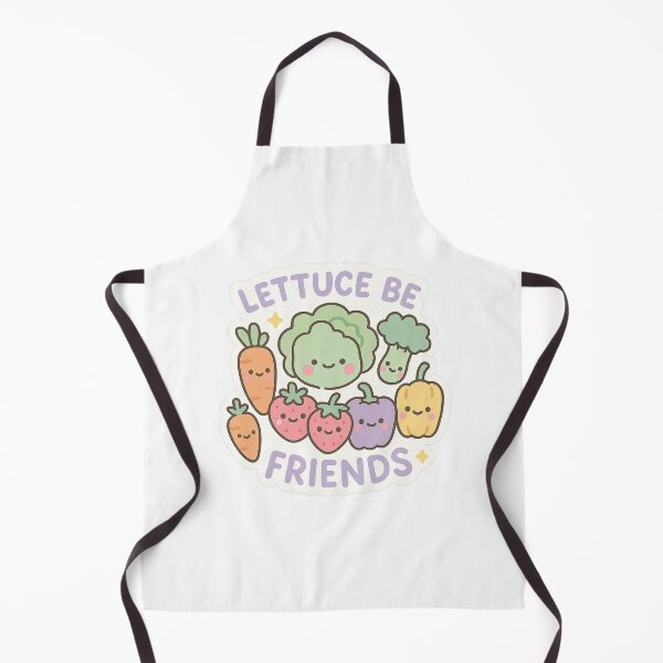 Item preview, Humorous Kawaii Vegan Food Sticker with Lettuce Be Friends Pun | Cute Plant-Based Illustration designed and sold by DrainedUwU.