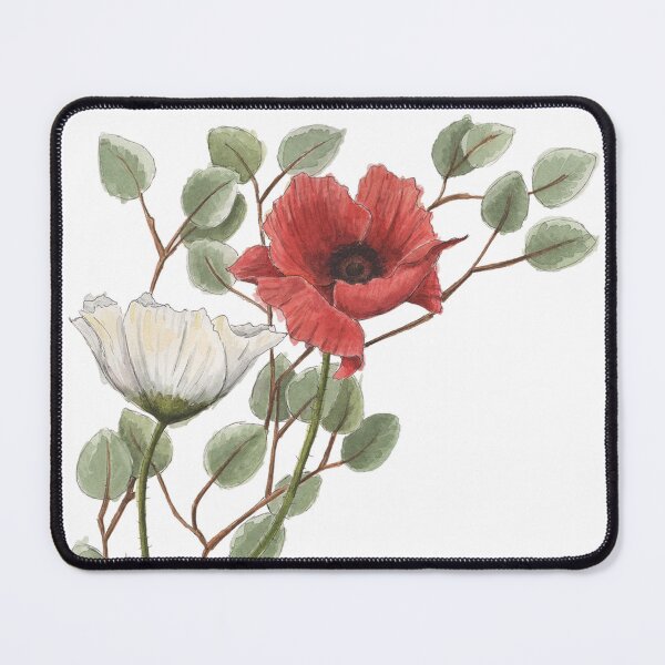 Item preview, Red Poppy Flowers designed and sold by NaughtyFlorals.