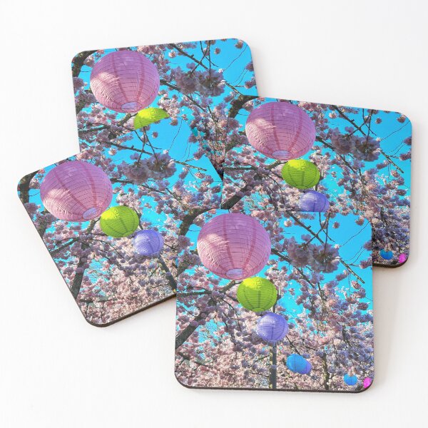 Item preview, Cherry Blossoms of the Pacific North West and Pink Paper Lanterns designed and sold by WigOutlet.