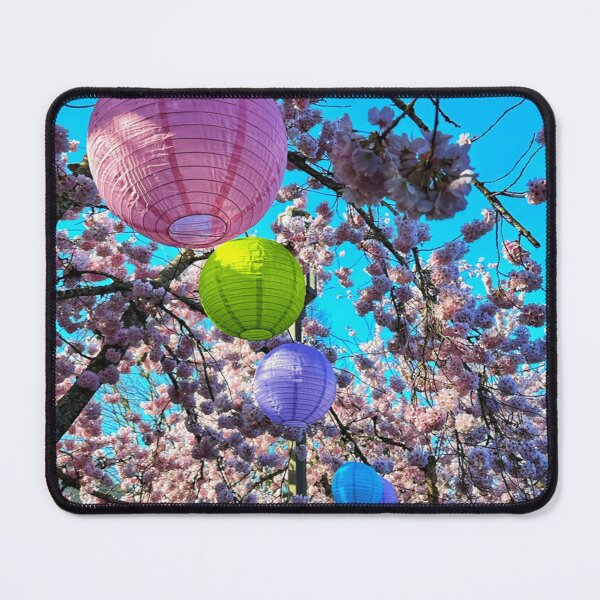 Item preview, Cherry Blossoms of the Pacific North West and Pink Paper Lanterns designed and sold by WigOutlet.