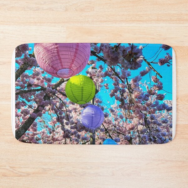 Item preview, Cherry Blossoms of the Pacific North West and Pink Paper Lanterns designed and sold by WigOutlet.