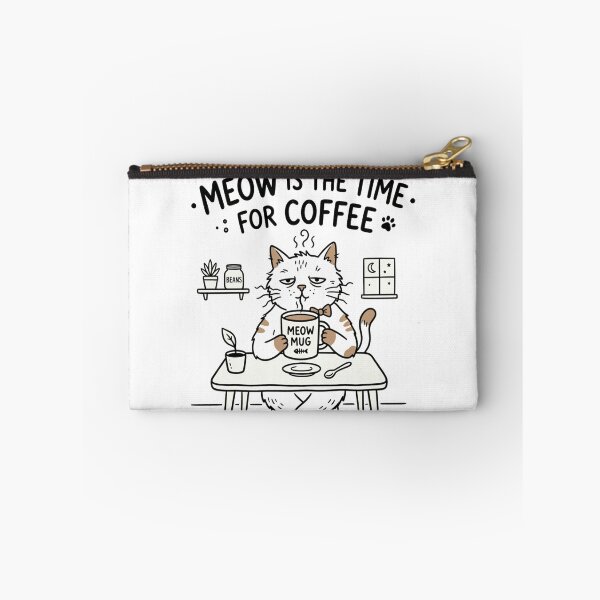 Item preview, Meow is the Time for Coffee designed and sold by PlottyGuy.