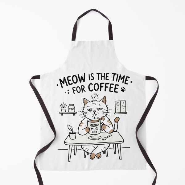 Item preview, Meow is the Time for Coffee designed and sold by PlottyGuy.