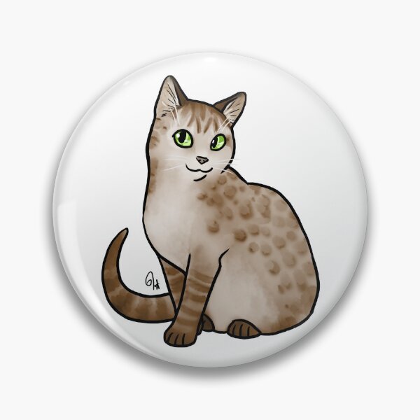 Item preview, Cat - Australian Mist - Brown Spotted designed and sold by Jennifer Stolzer.