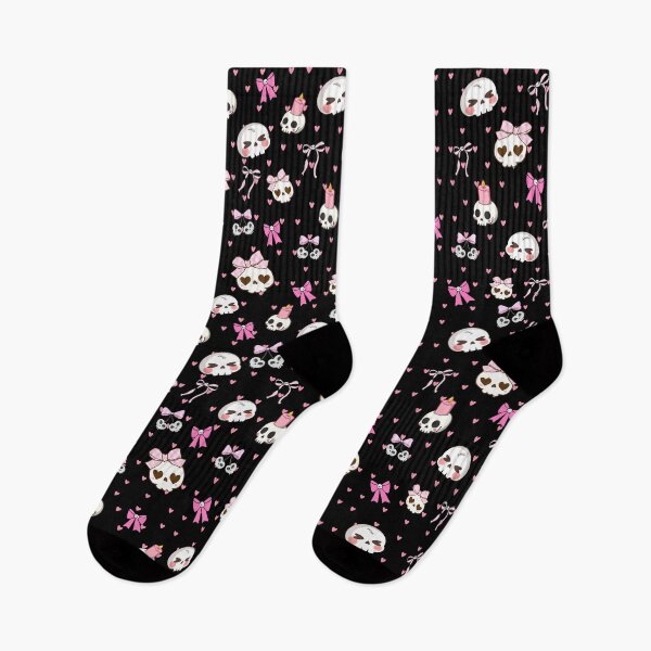 Item preview, Cute Halloween Skull Pattern designed and sold by TheGentleGhoul.
