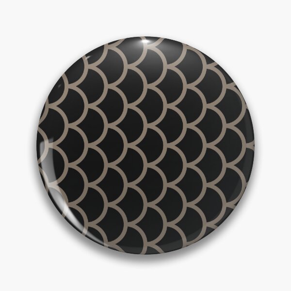 Item preview, Black And Taupe Fish Scales Pattern designed and sold by pattern-archive.