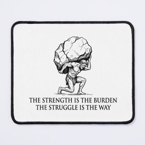 Item preview, The Strength is the Burden Sisyphus Art designed and sold by AlexLerry.