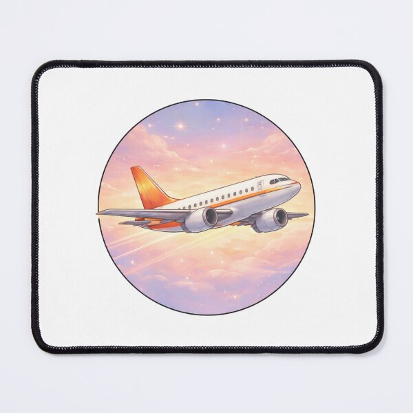 Item preview, Aesthetic Airplane Circle – Travel Dream Design designed and sold by ColorNest Designs.