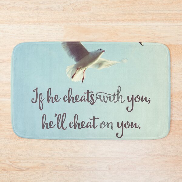 Item preview, The Cheater, Cheating Man words of wisdom, quote  designed and sold by Glimmersmith.