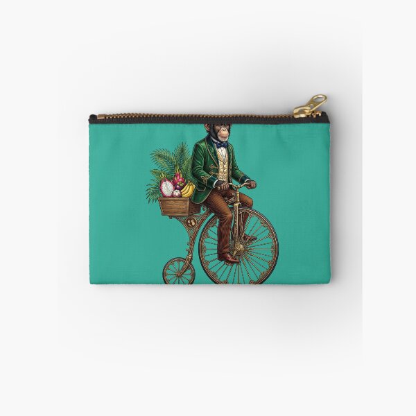 Item preview, Monkey on Penny Farthing Bicycle Illustration designed and sold by TeeARTHY.
