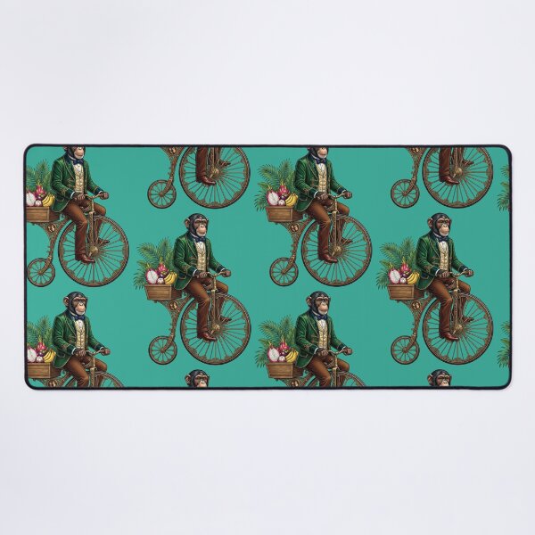Item preview, Monkey on Penny Farthing Bicycle Illustration designed and sold by TeeARTHY.