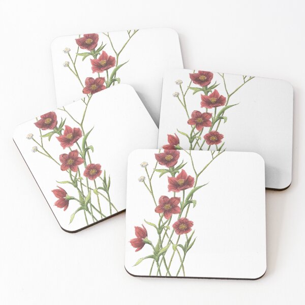 Item preview, Red and White Flowers  designed and sold by NaughtyFlorals.