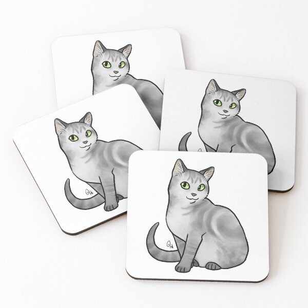 Item preview, Cat - Australian Mist - Gray Marbled designed and sold by Jennifer Stolzer.