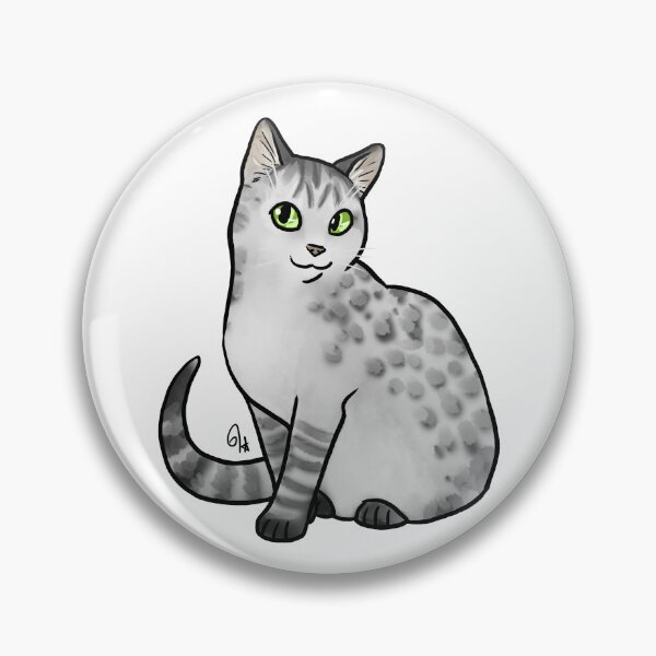 Item preview, Cat - Australian Mist - Gray Spotted designed and sold by Jennifer Stolzer.