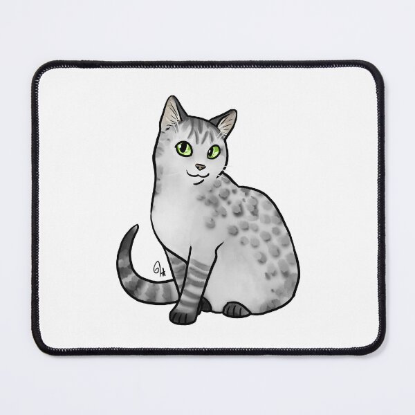 Item preview, Cat - Australian Mist - Gray Spotted designed and sold by Jennifer Stolzer.