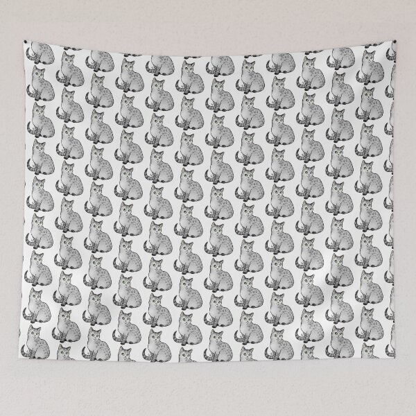 Item preview, Cat - Australian Mist - Gray Spotted designed and sold by Jennifer Stolzer.