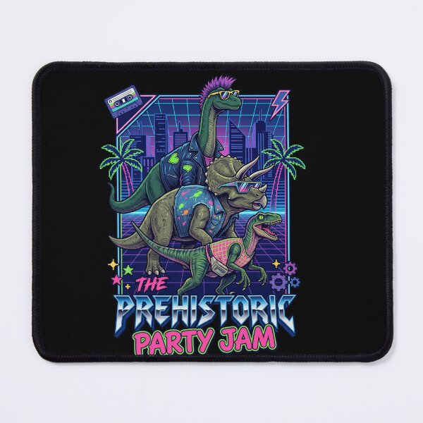 Item preview, The Prehistoric Party Jam Dinosaur Art designed and sold by TeeARTHY.