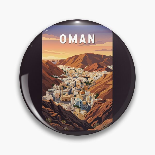 Item preview, Oman Illustration Travel Art Vintage designed and sold by KrisSidDesigns.