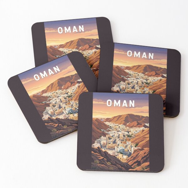 Item preview, Oman Illustration Travel Art Vintage designed and sold by KrisSidDesigns.