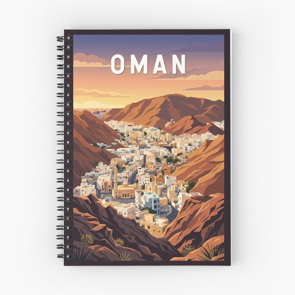 Item preview, Oman Illustration Travel Art Vintage designed and sold by KrisSidDesigns.