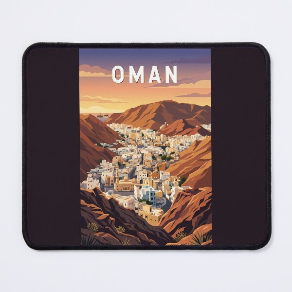 Item preview, Oman Illustration Travel Art Vintage designed and sold by KrisSidDesigns.