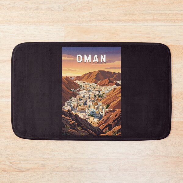 Item preview, Oman Illustration Travel Art Vintage designed and sold by KrisSidDesigns.