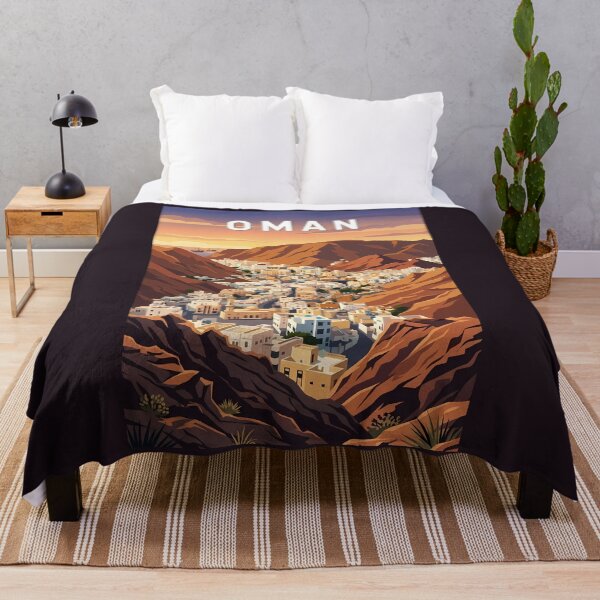 Item preview, Oman Illustration Travel Art Vintage designed and sold by KrisSidDesigns.