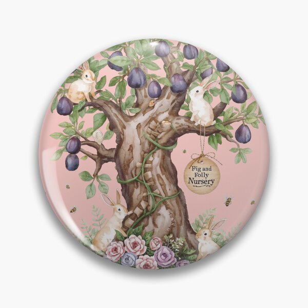 Item preview, The Fig & Folly Orchard - Whimsical Fig Tree and Garden Rabbits designed and sold by The-HistoryGirl.