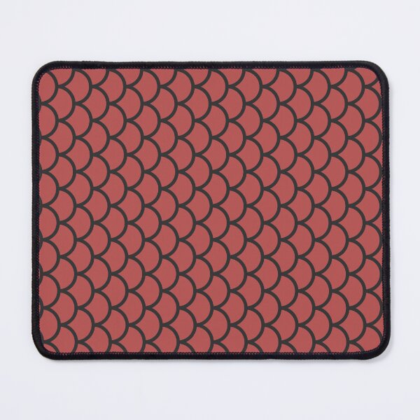 Item preview, Red And Charcoal Fish Scales Pattern designed and sold by pattern-archive.