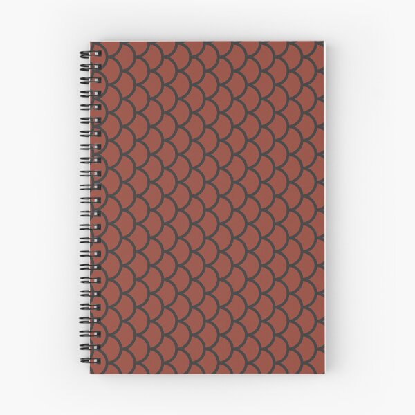 Item preview, Rust And Charcoal Fish Scales Pattern designed and sold by pattern-archive.