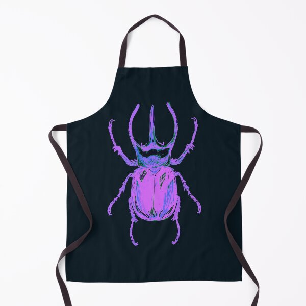 Item preview, Purple Neon Rhino Beetle Dark Aesthetic Art designed and sold by ghostieking.