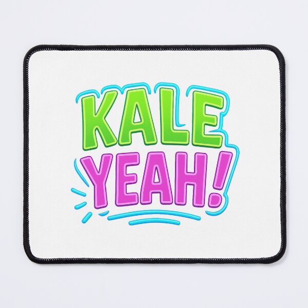 Item preview, Vibrant Neon 'Kale Yeah!' Vegan Humor T-Shirt - Bold Graphic Typography designed and sold by DrainedUwU.