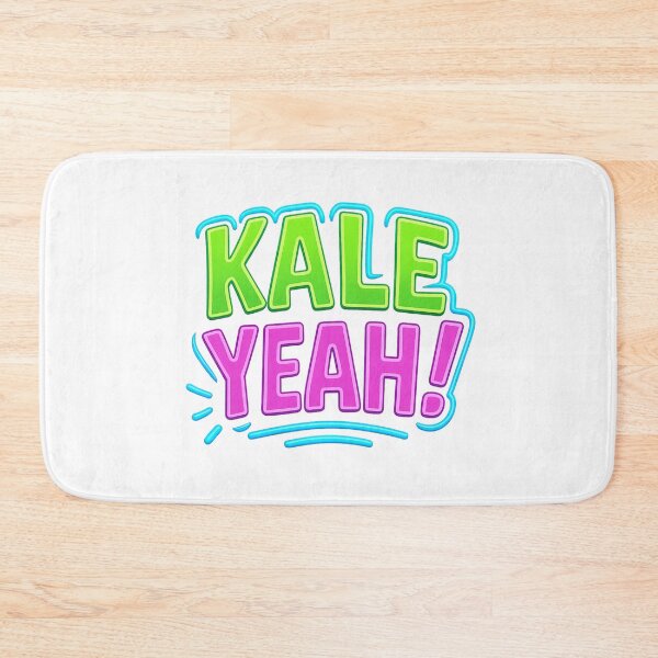 Item preview, Vibrant Neon 'Kale Yeah!' Vegan Humor T-Shirt - Bold Graphic Typography designed and sold by DrainedUwU.