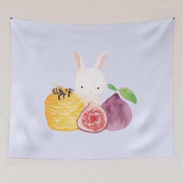 Item preview, Sweetest Folly - Kawaii Bunny, Fig, and Honeycomb designed and sold by The-HistoryGirl.