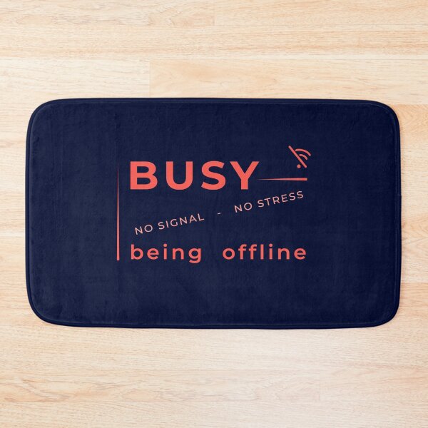 Item preview, Digital Detox Shirt Minimalist – Busy Being Offline Aesthetic Typography Tee designed and sold by unique art and design.