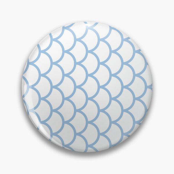 Item preview, White And Baby Blue Fish Scales Pattern designed and sold by pattern-archive.