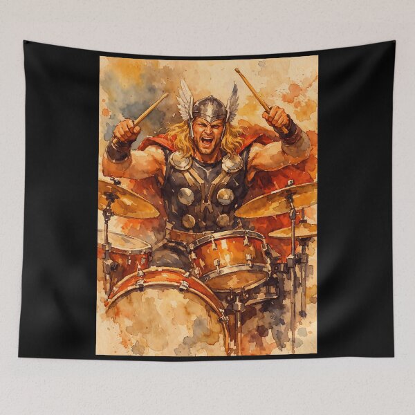 Item preview, Thor on the Drums designed and sold by Sarcastic designs.