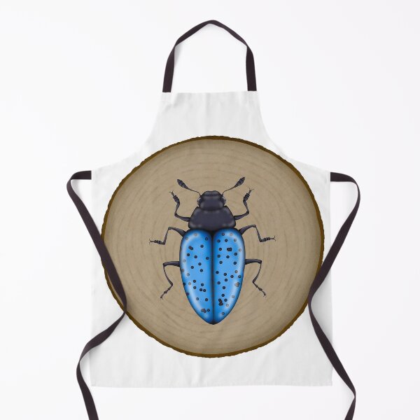 Item preview, Blue Fungus beetle on a log designed and sold by Upbeat-Cryptid.
