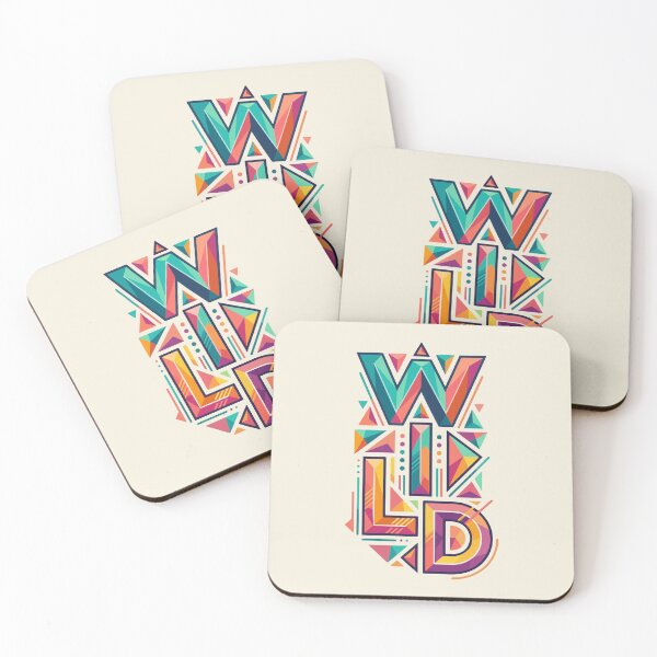 Item preview, Wild — Vibrant Geometric Typography designed and sold by 89BLACK.