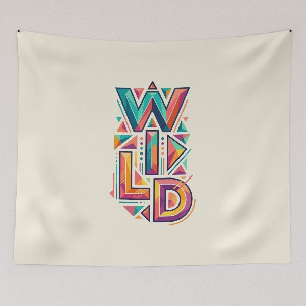 Item preview, Wild — Vibrant Geometric Typography designed and sold by 89BLACK.