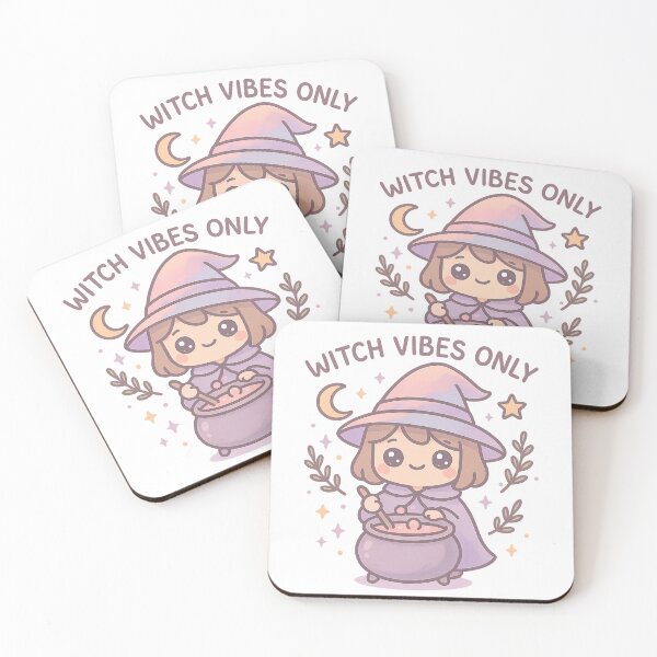 Item preview, Kawaii Witch Vibes T-Shirt with Ritual Symbols and Cute Cartoon Witch Illustration designed and sold by DrainedUwU.