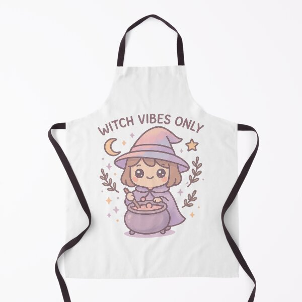 Item preview, Kawaii Witch Vibes T-Shirt with Ritual Symbols and Cute Cartoon Witch Illustration designed and sold by DrainedUwU.