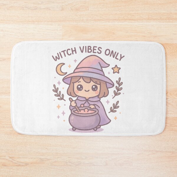 Item preview, Kawaii Witch Vibes T-Shirt with Ritual Symbols and Cute Cartoon Witch Illustration designed and sold by DrainedUwU.