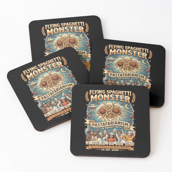 Item preview, The Flying Spaghetti Monster Pastafarianism Poster designed and sold by TeeARTHY.