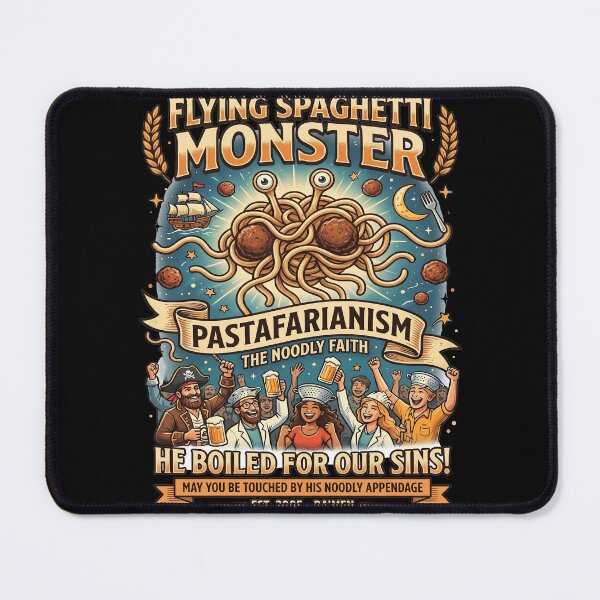 Item preview, The Flying Spaghetti Monster Pastafarianism Poster designed and sold by TeeARTHY.