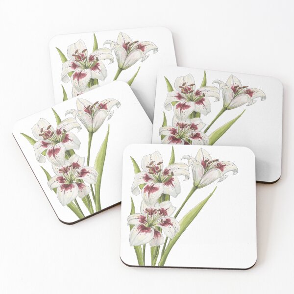 Item preview, White Lily Flowers designed and sold by NaughtyFlorals.