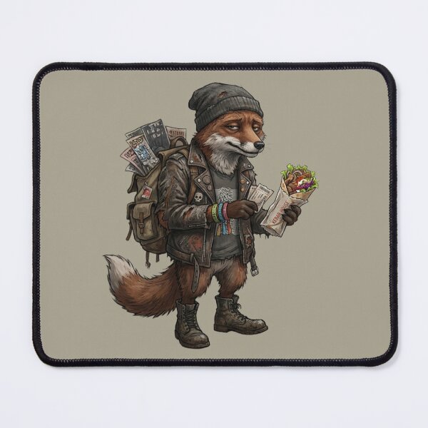 Item preview, The Exhausted Festival Fox | Funny Music Fan Art designed and sold by Englandbear.