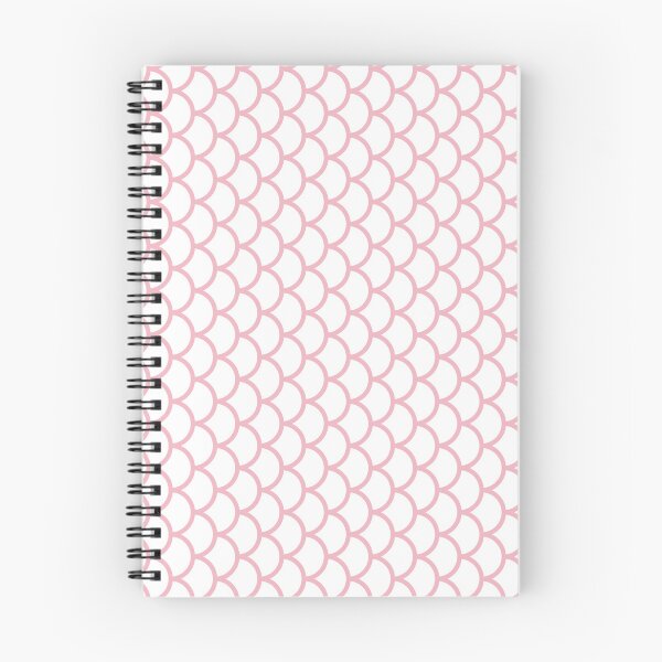 Item preview, White And Blush Fish Scales Pattern designed and sold by pattern-archive.