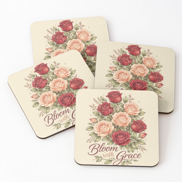 Artikelvorschau, „Erblühe mit Anmut“ – Rot-gelbes Blumendesign entworfen und verkauft von Art Fly.