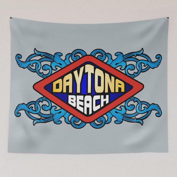 Item preview, Daytona Beach FL Florida emblem retro sign designed and sold by studioss76.